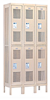 Double Tier Vented Lockers